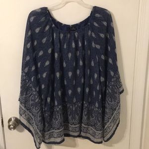 Blue Paisley Tunic